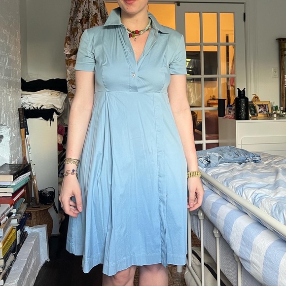 Vintage Prada pale blue a-line dress - Picture 3 of 14